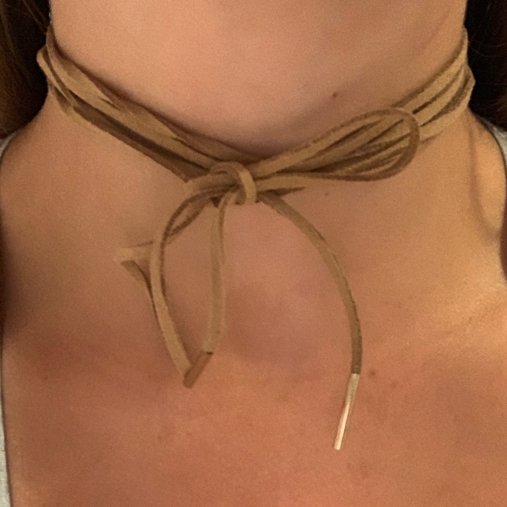 Suede Tan Rope Chocker